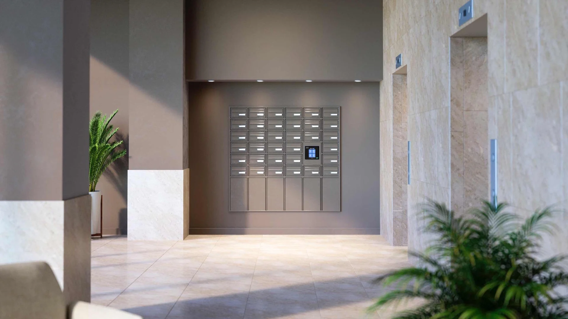 automated-parcel-lockers-in-building