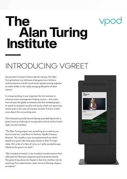 Introducing Vgreet at The Alan Turing Institute